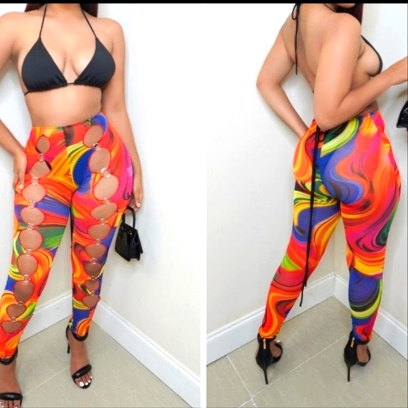 Infinity ♾️ Holes Red legging set - Picture 1 of 1